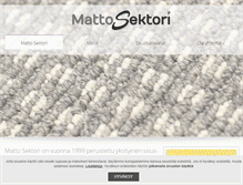 Tablet Screenshot of mattosektori.fi